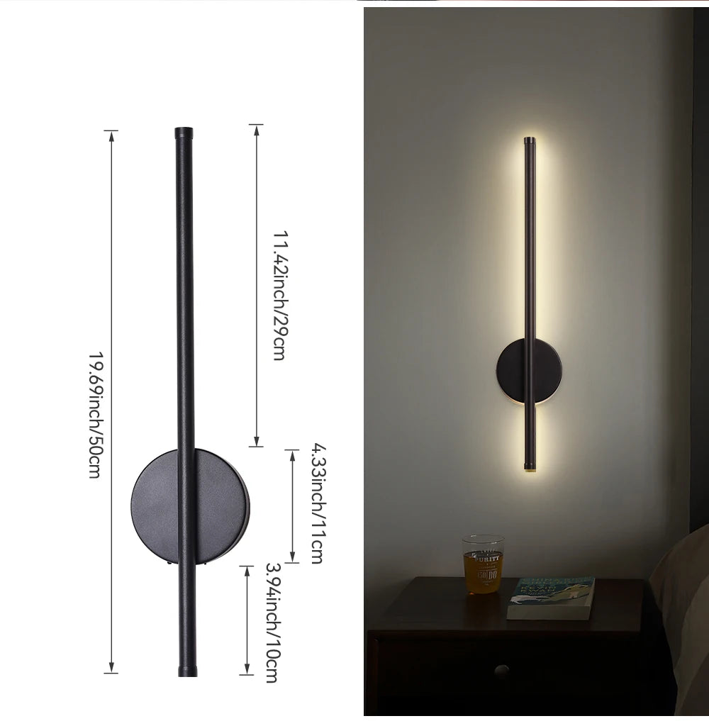2 Pack Rechargeable Wall lights Interior Wall Sconces 80cm 50cm LED Wall Light with Remote Control for Gameroom Pegboard Bedroom
