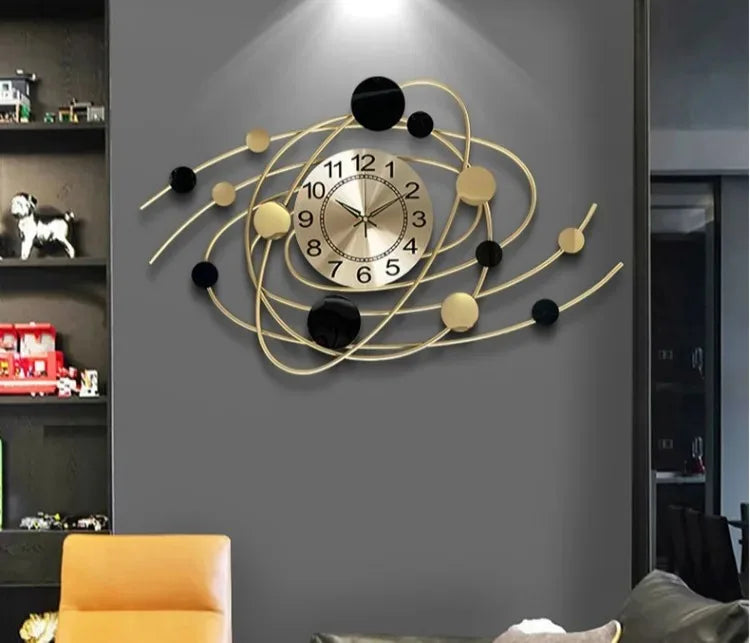 6.6 Inches Luxury Wall Clock For Living Room Modern Wall Clocks Aesthetic Elegant Stylish Kitchen Clock Big Size Decoration Home