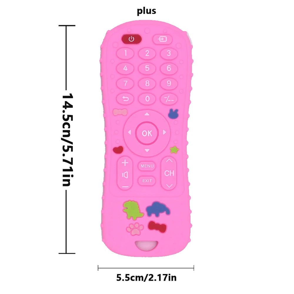 1/4PCS Silicone Baby Toys TV Remote Control Shape Teether Toy BPA Free Silicone Teething Chewing Toy Sensory Baby Accessories