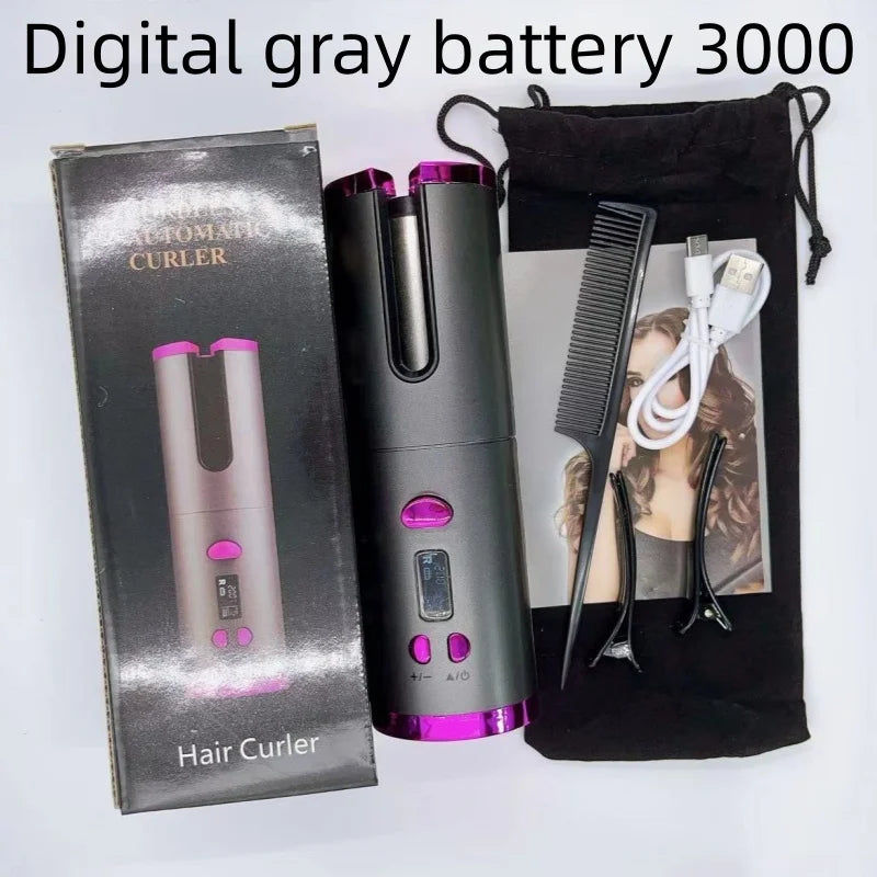 Portable cordless curler