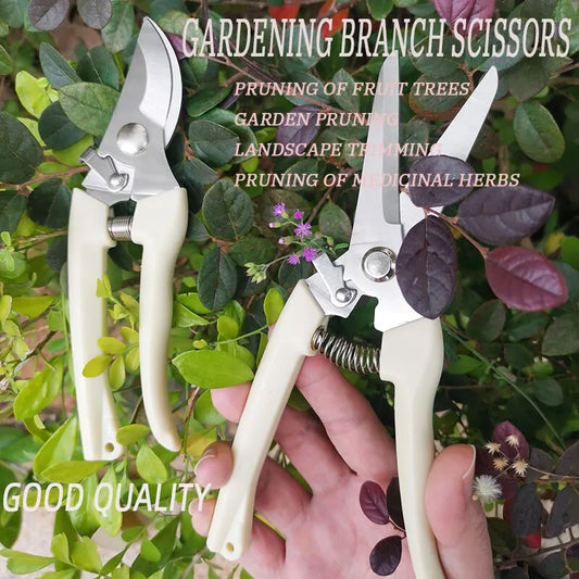 Stainless Steel Scissors for Flower Cutting Arrangement Pruning Fruit Tree Garden Branch Cutting Household Grafting Tools Set