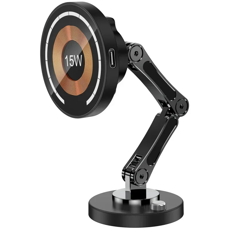 15W Magnetic Wireless Car Charger – Dash Mount for iPhone 12–15 Series
