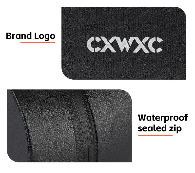 CXWXC Bicycle Magnetic Lid Top Tube Bag With Bolts Mounted & Straps Two Way Install MTB Road Bike Waterproof Front Frame Bag