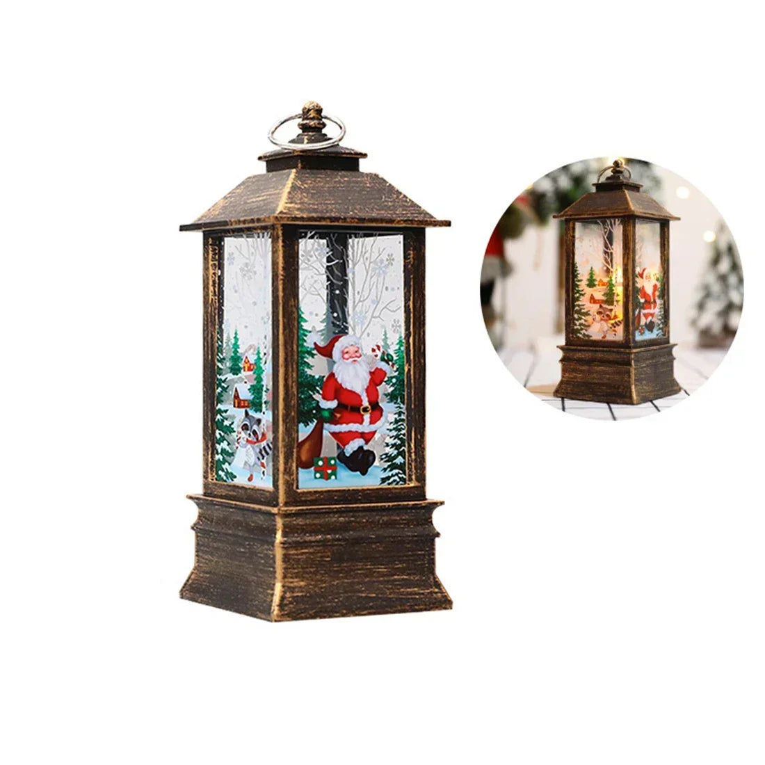 Santa's Glow Lantern - Magical Christmas Wind Light