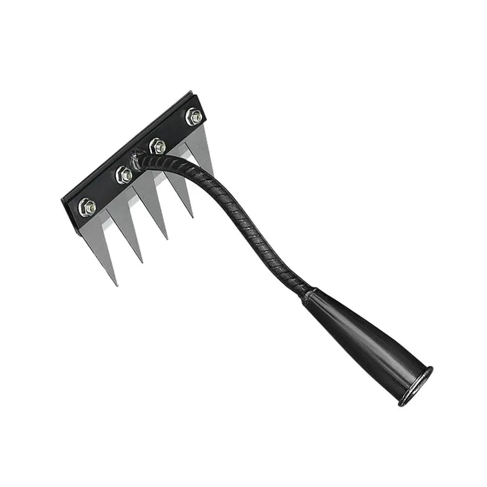 5/6/7/8 Teeth Garden Hand Rake Farm Tool Weeding Scarifier Agricultural Nail Harrow Metal Harrow Garden WeedingTool