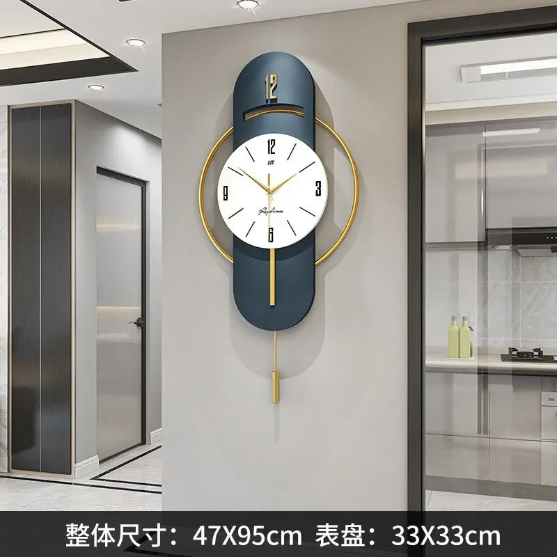 Luxury Living Room Modern Simple Wall Clock Home Decoration When Wall Clocks Creative Quartz Clock Ornaments Home Accessories
