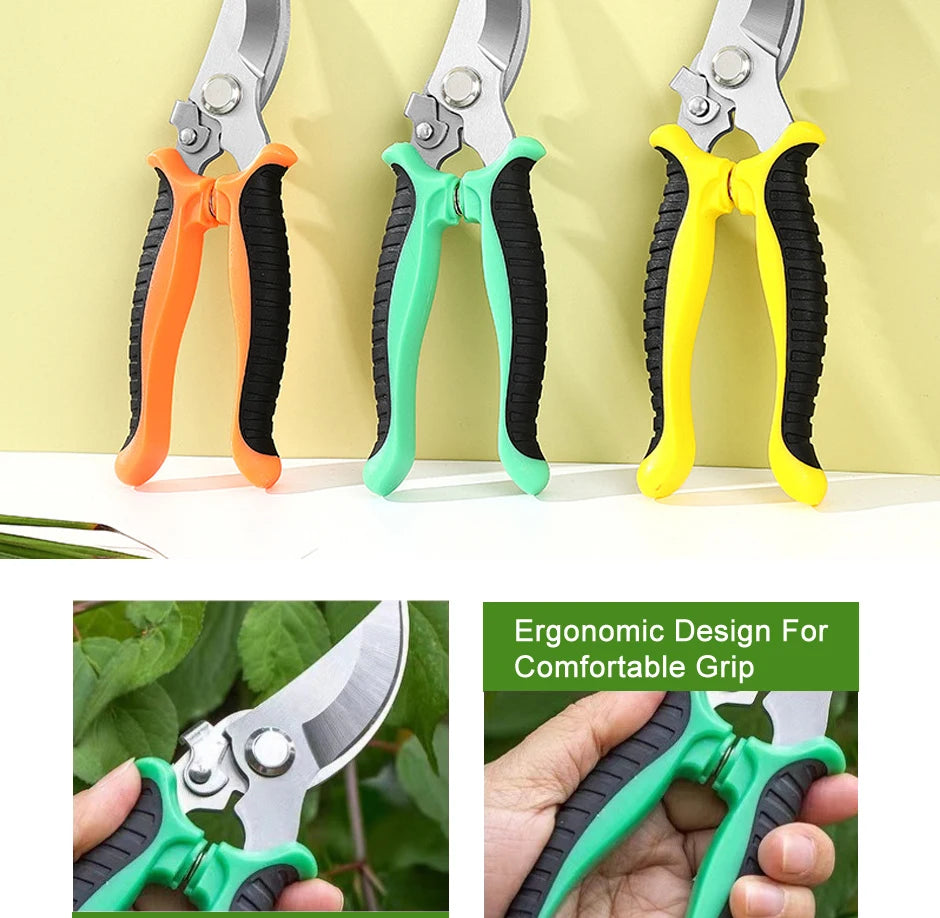 Garden Scissors for Bonsai Professional Pruning Trees Orchard Grape Branches Gadgets Agricultural Farm Hand Tools Floral Pruner