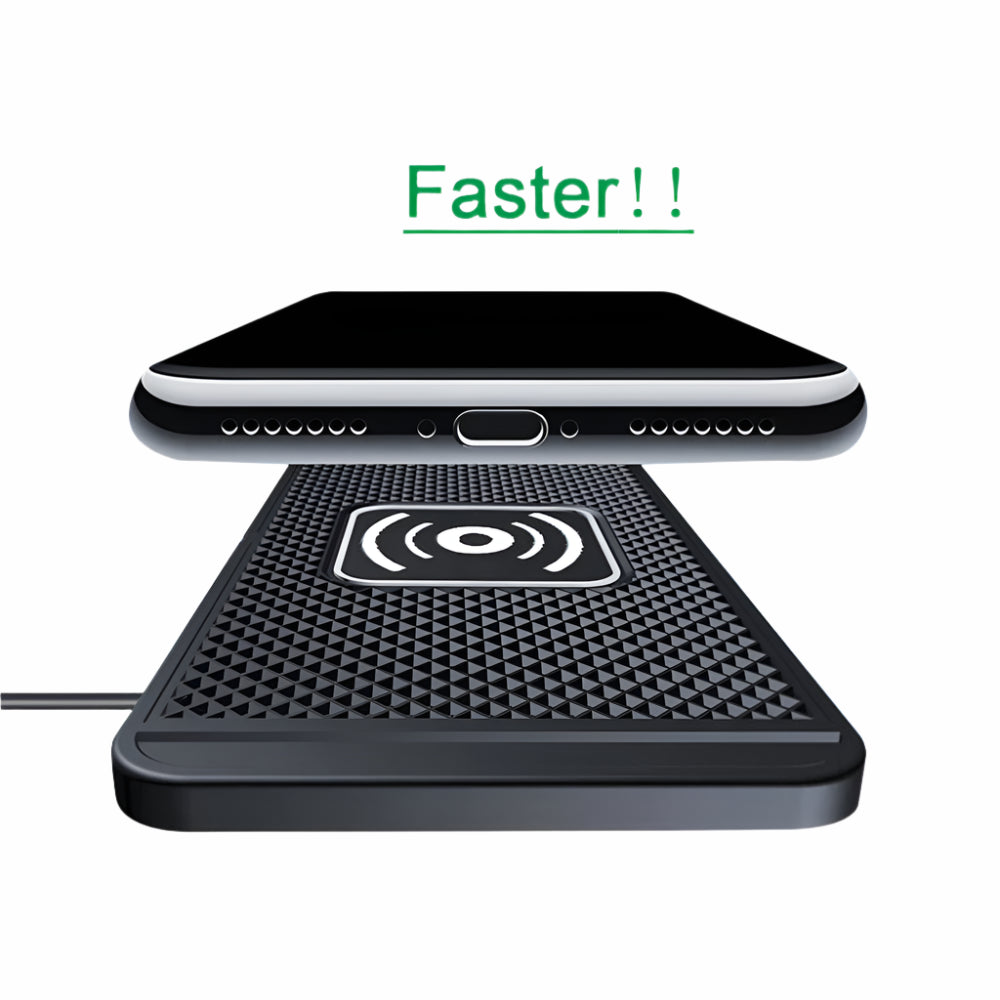 Car Wireless Charger Non-Slip Pad Silicone Fast Charging Wireless Charger for Car for IPhone 15 14 Xiaomi Huawei Samsung S23 S22