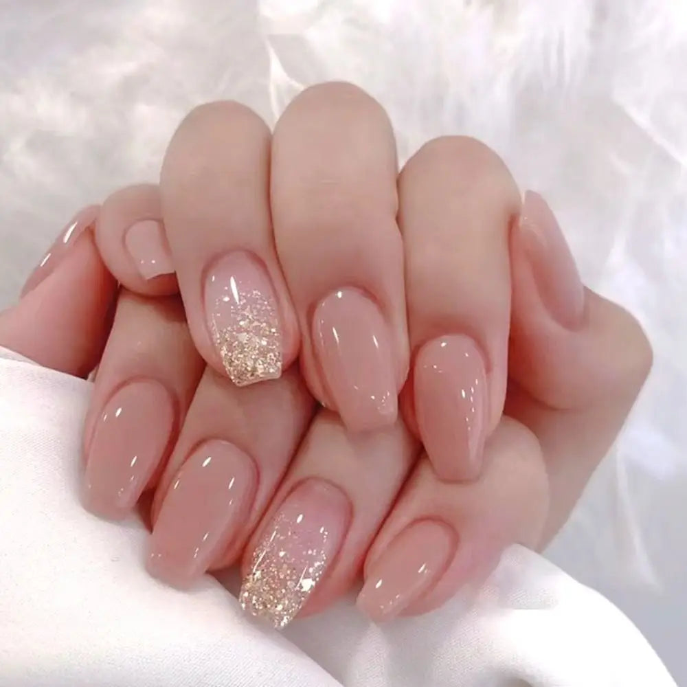 24PCS waterproof French Ombre Press-On Nails