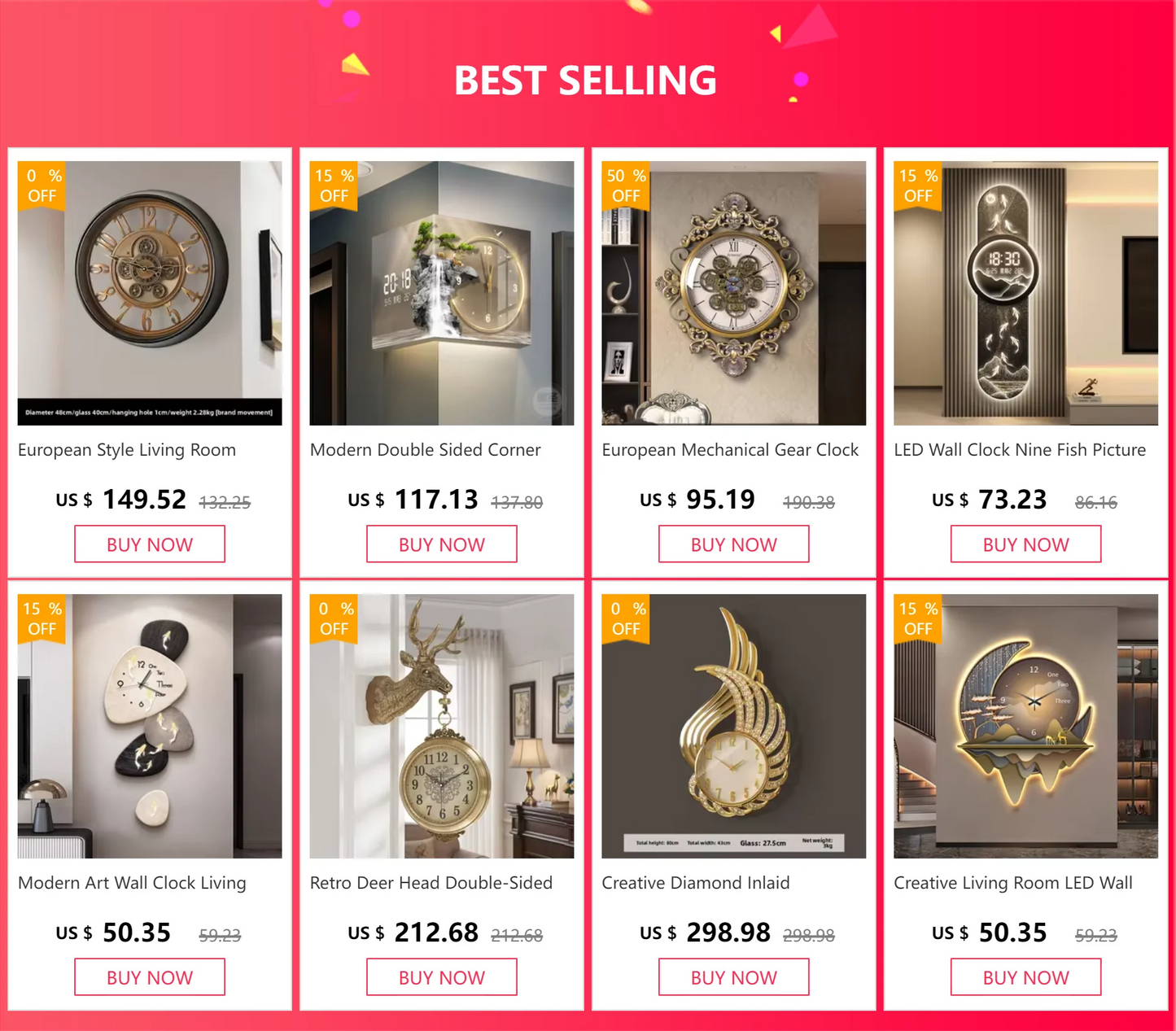 Simple And Modern Home Furnishings Creative Wall Clock Aesthetic Design Silent Digital Clock Restaurant Wall Clock Room Decor