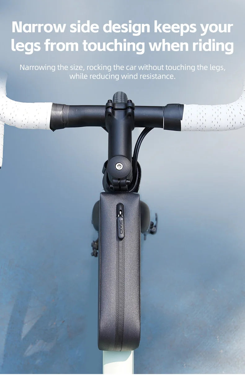 CXWXC Bicycle Magnetic Lid Top Tube Bag With Bolts Mounted & Straps Two Way Install MTB Road Bike Waterproof Front Frame Bag