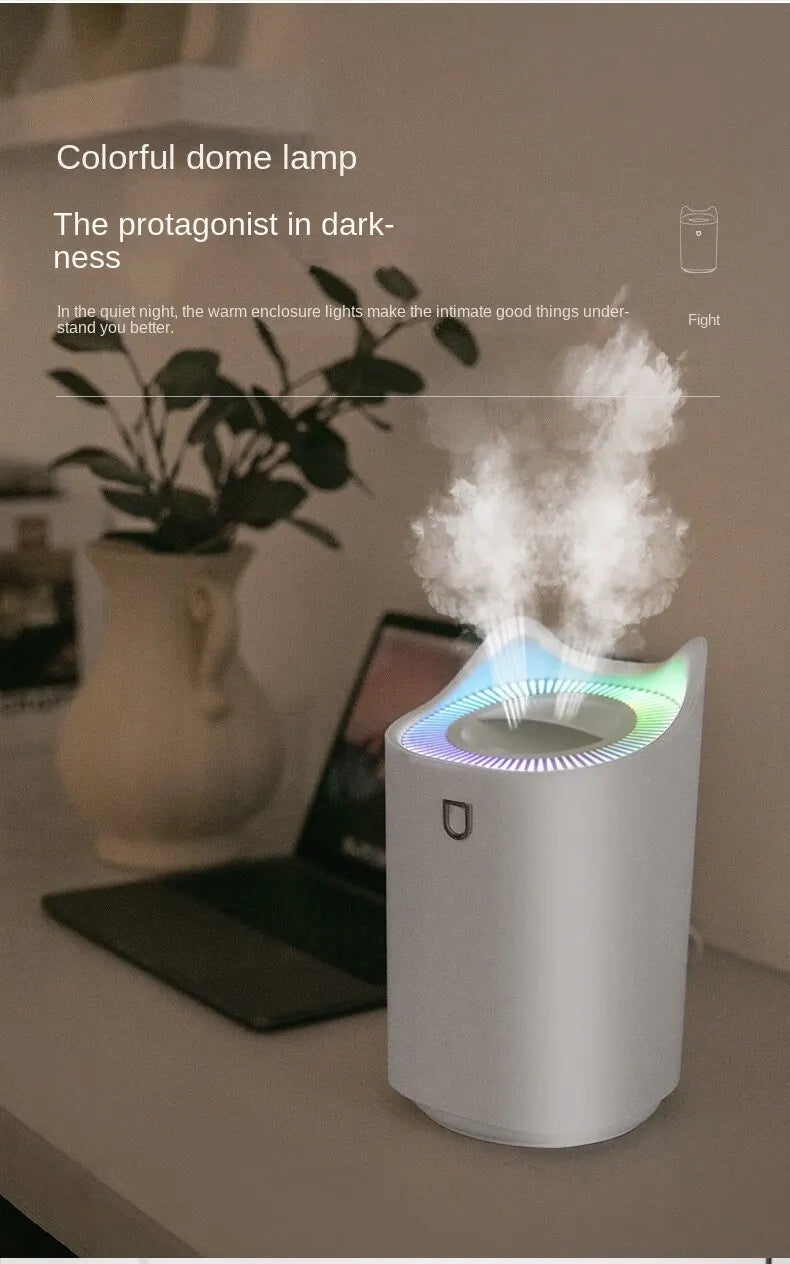 3000Ml Dual Jet Air Humidifier Large Capacity Atomizer Ultrasonic Aroma Diffuser Cool Mist Maker Air Humificador Purifier
