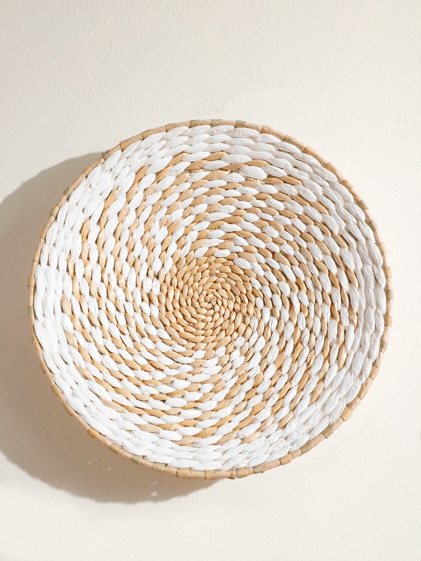 Seagrass Wall Hanging Decor Wall Basket Boho Home Decoration Handmade Natural Wall Art for Kitchen Bedroom Living Room Ornament