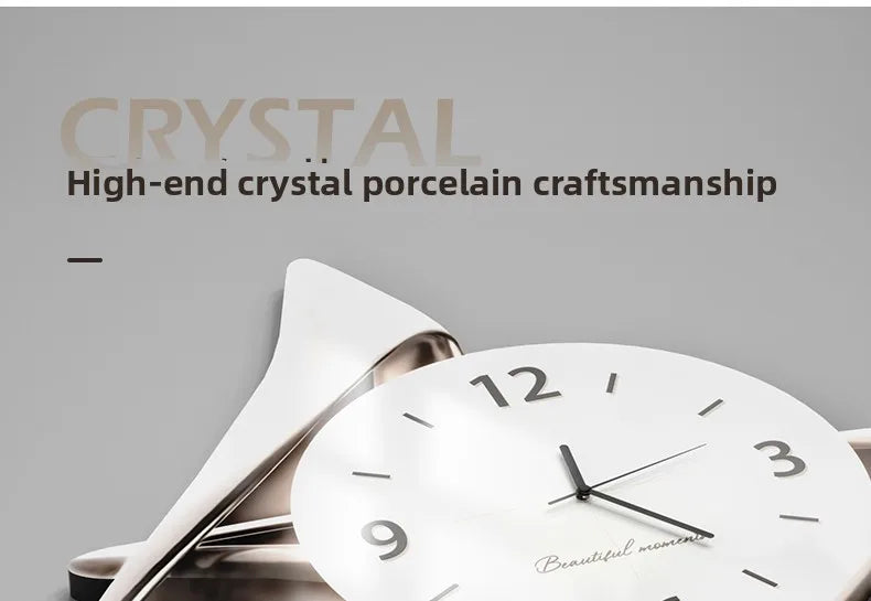 Light Luxury Living Room Decoration Clock High-End Digital Wall Clock Modern Art Home Decor Hanging Painting Wall Watch Mute