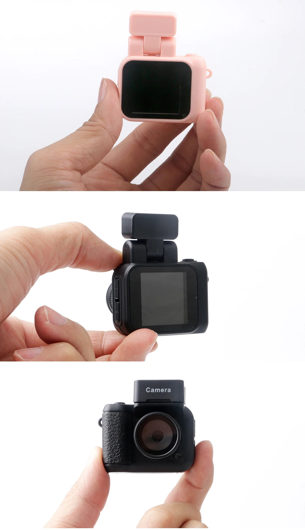 Mini Camera With Screen HD 1080p With Flash Lamp And Battery Dock Portable Retro Ultra Compact Mini Camera Video Recorder Y4000