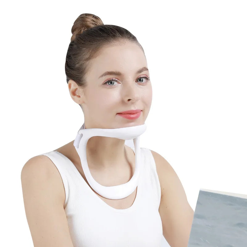 Neck Stretcher & Posture Corrector – Adjustable Neck Brace for Pain Relief & Support
