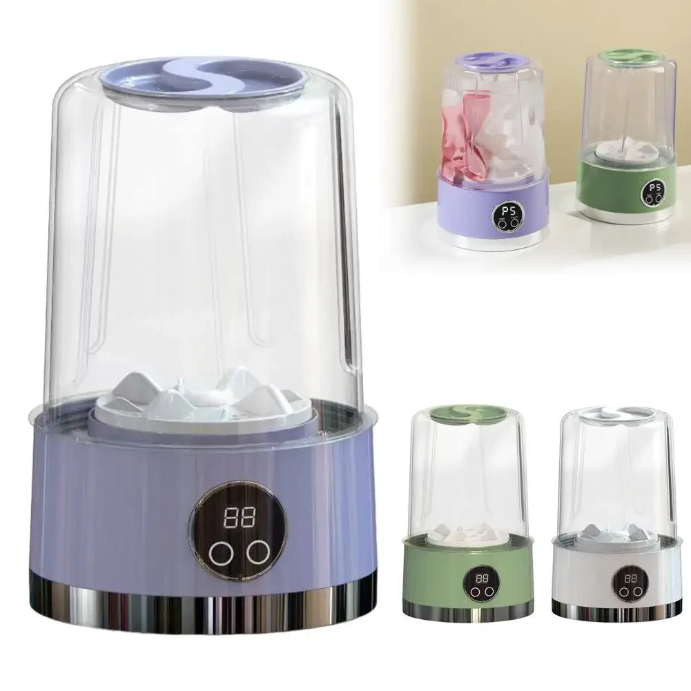 Portable Cordless Washing Machine,USB Rechargeable, Mini Washer For /Underwear/Socks/Baby Clothes Home Travel Laundry Bucket