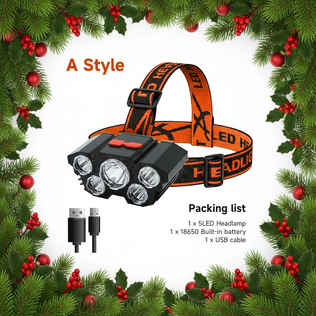 Christmas Headlamp Banner - Framed