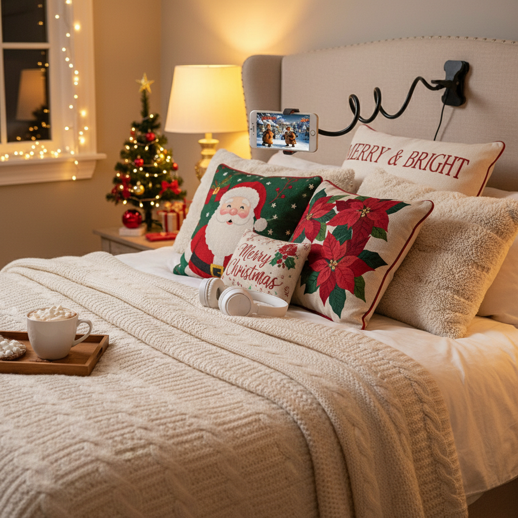 FlexiLuxe™ 360° Adjustable Phone Holder – Premium 70cm Flexible Mount for Bed, Desk &amp; Beyond