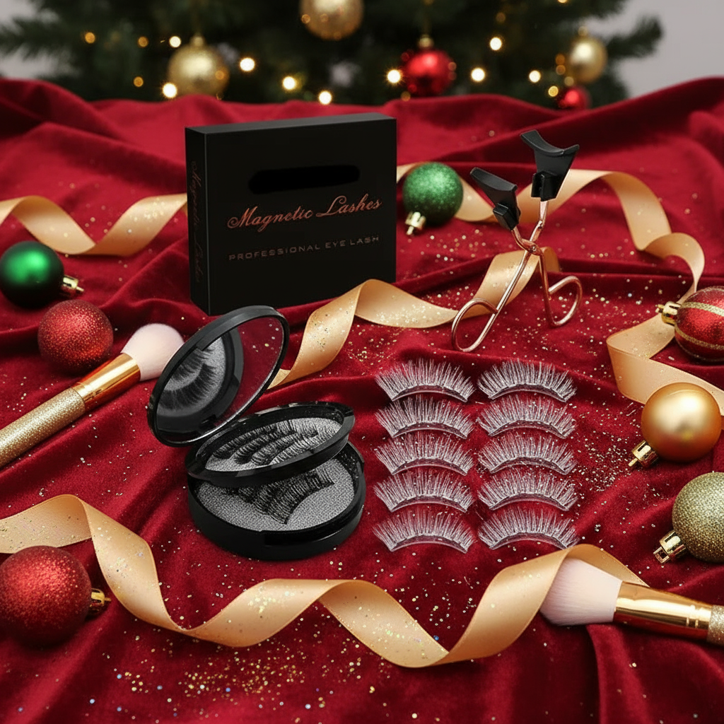 Magnetic Eyelash Kit – 8PCS Reusable Natural Lashes + Tools